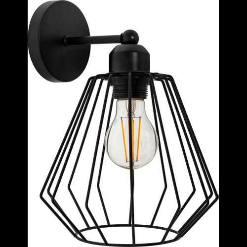 Nástěnná lampa Metal Loft Black Black 392226